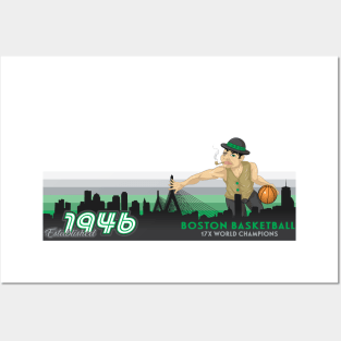 Celtics - 2019 Boston Champion Series Mascot Graphic Posters and Art